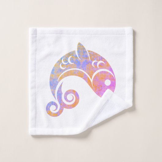 Regenbogenfische Badhandtuch Set (Waschlappen)