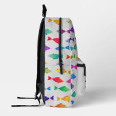 Regenbogenfische im Ozean niedliche bunte Muster Bedruckter Rucksack (Links)