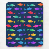 Regenbogenfische im Ozean niedliche bunte Muster Mousepad (Vorne)