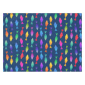 Regenbogenfische im Ozean niedliche bunte Muster Tischdecke (Vorderseite (Horizontal))