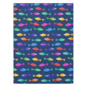 Regenbogenfische im Ozean niedliche bunte Muster Tischdecke (Vorderseite)