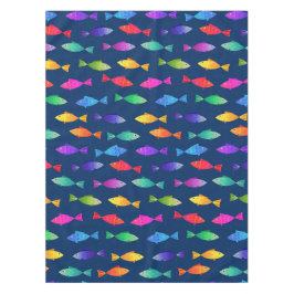 Regenbogenfische im Ozean niedliche bunte Muster Tischdecke