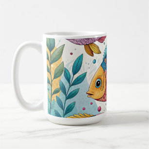Regenbogenfische unter Wasser Kaffeetasse