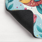 Regenbogenfische unter Wasser Mousepad (Ecke)