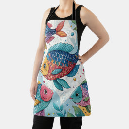 Regenbogenfische unter Wasser Schürze