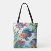 Regenbogenfische unter Wasser Tasche (Rückseite)