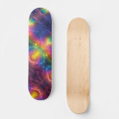 Regenbogenfläche NebelAbstrakter kosmischer Vortex Skateboard (Vorderseite)