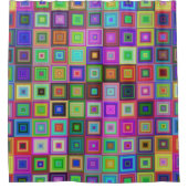 Regenbogenflächen Duschvorhang (Vorderseite)