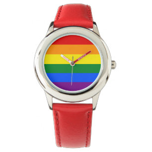 Regenbogenflagge Armbanduhr