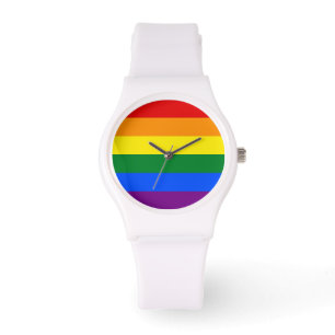 Regenbogenflagge Armbanduhr