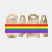 Regenbogenflagge auf Gold Geschenkschachtel (Ungefaltet)