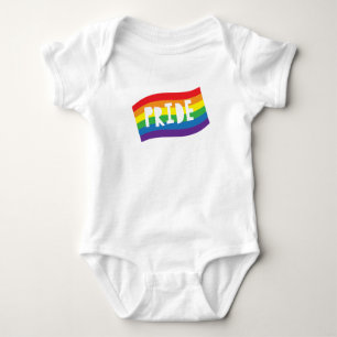 Regenbogenflagge Baby Strampler