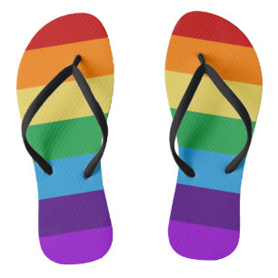 Regenbogenflagge Badesandalen