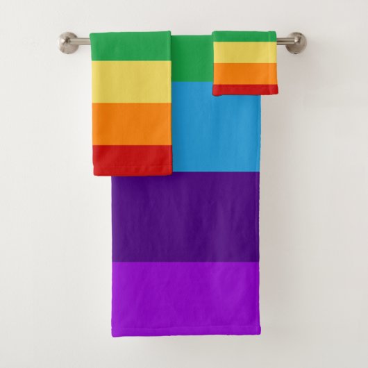 Regenbogenflagge Badhandtuch Set (Insitu)