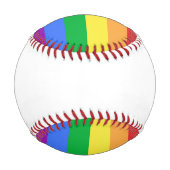 Regenbogenflagge Baseball (Rückseite)