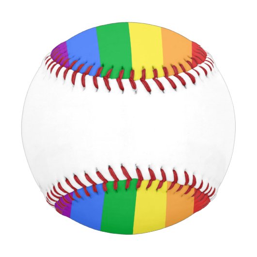 Regenbogenflagge Baseball (Rückseite)