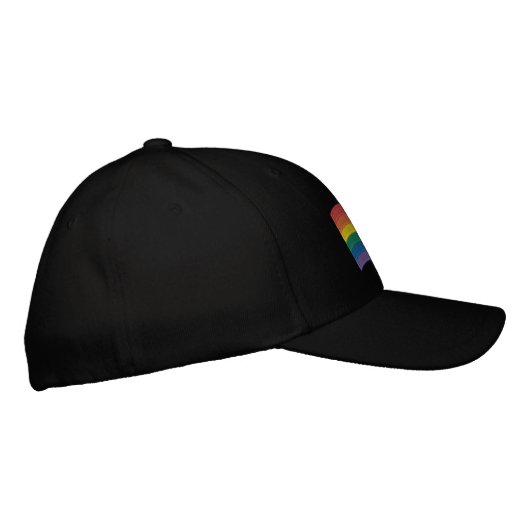 Regenbogenflagge bestickte Baseballkappe (Rechts)