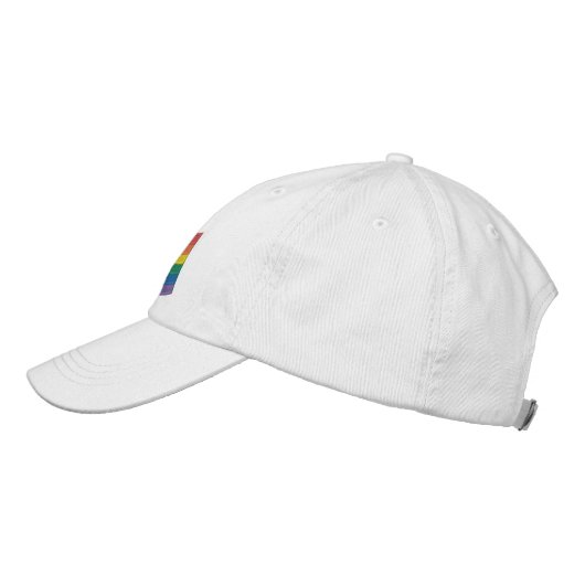 Regenbogenflagge Bestickte Baseballkappe (Links)