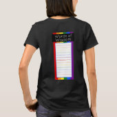 Regenbogenflagge der Gay Pride-Intersection T-Shirt (Rückseite)