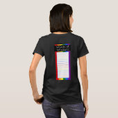 Regenbogenflagge der Gay Pride-Intersection T-Shirt (Schwarz voll)