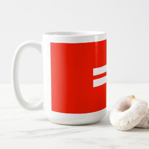 Regenbogenflagge der Gleichheit Kaffeetasse