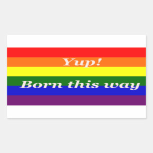 Regenbogenflagge der Schwulenbewegung Regenbogenfl Rechteckiger Aufkleber