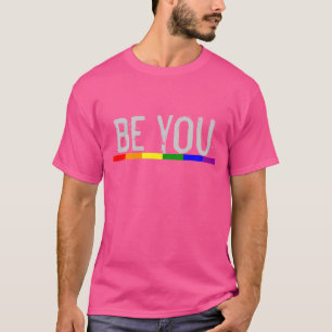 Regenbogenflagge der Schwulenparade bist du T-Shirt