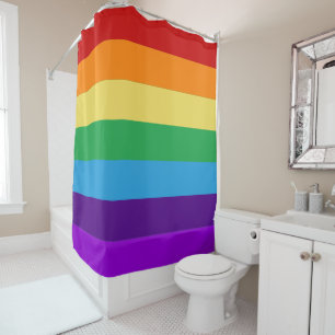 Regenbogenflagge Duschvorhang