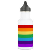 Regenbogenflagge Edelstahlflasche (Links)