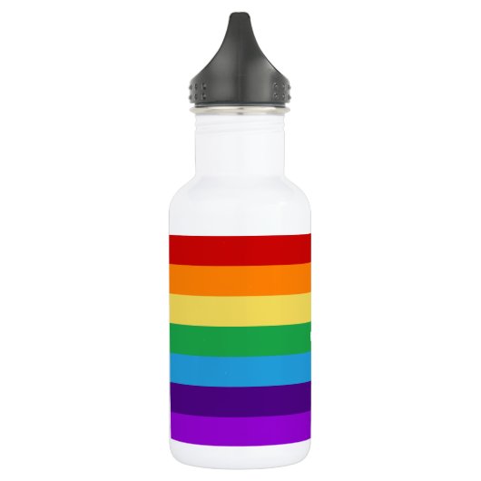 Regenbogenflagge Edelstahlflasche (Links)