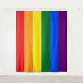 Regenbogenflagge Extra Large LGBT Wandteppich (Vorderseite)