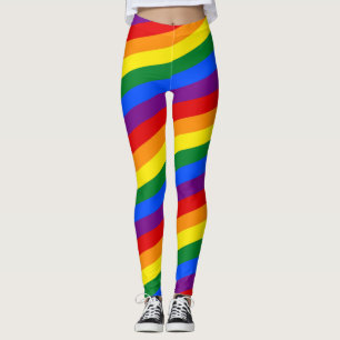Regenbogenflagge Farben Streifen + Ihre Ideen Leggings