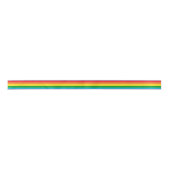 Regenbogenflagge farbenfroh gestreift satinband (Vorderseite)