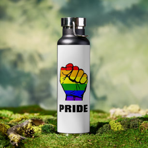 Regenbogenflagge Faustflasche Trinkflasche