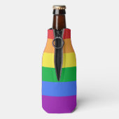 Regenbogenflagge Flaschenkühler (Flasche Rückseite)