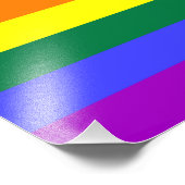 Regenbogenflagge Fotodruck (Ecke)