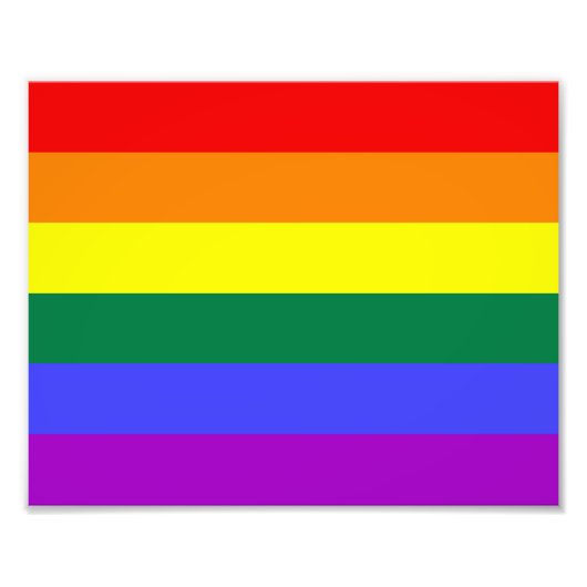 Regenbogenflagge Fotodruck (Vorne)