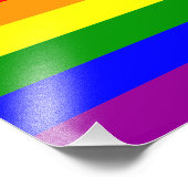 Regenbogenflagge Fotodruck (Ecke)