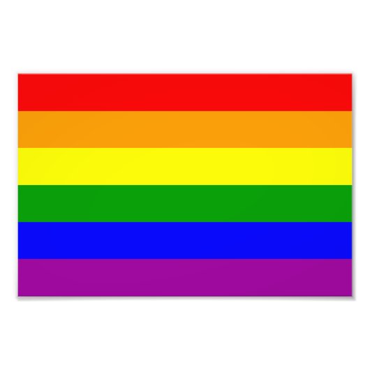 Regenbogenflagge Fotodruck (Vorne)
