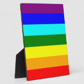 Regenbogenflagge Fotoplatte (Seite)
