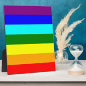 Regenbogenflagge Fotoplatte (Seite)