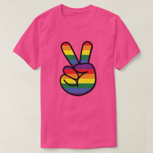 Regenbogenflagge Friedens-T-Shirt T-Shirt