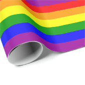 Regenbogenflagge Geschenkpapier (Rolleneckpunkt)