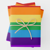Regenbogenflagge Geschenkpapier Set (Beispiel)