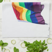 Regenbogenflagge Geschirrtuch (Gefaltet)