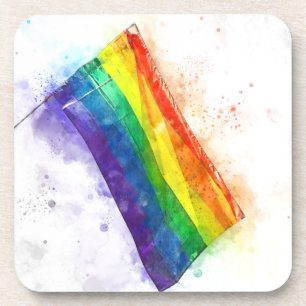 Regenbogenflagge Getränkeuntersetzer
