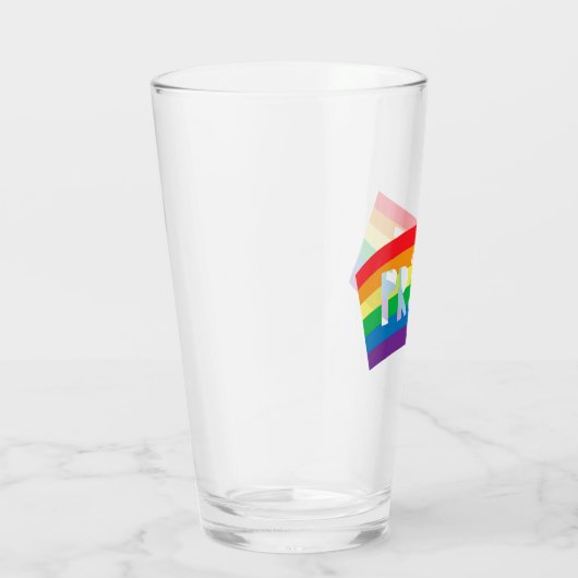 Regenbogenflagge Glas (Rechts)