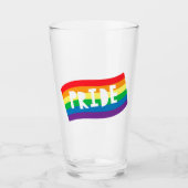 Regenbogenflagge Glas (Vorderseite)