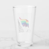 Regenbogenflagge Glas (Rückseite)