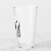 Regenbogenflagge Glas (Links)